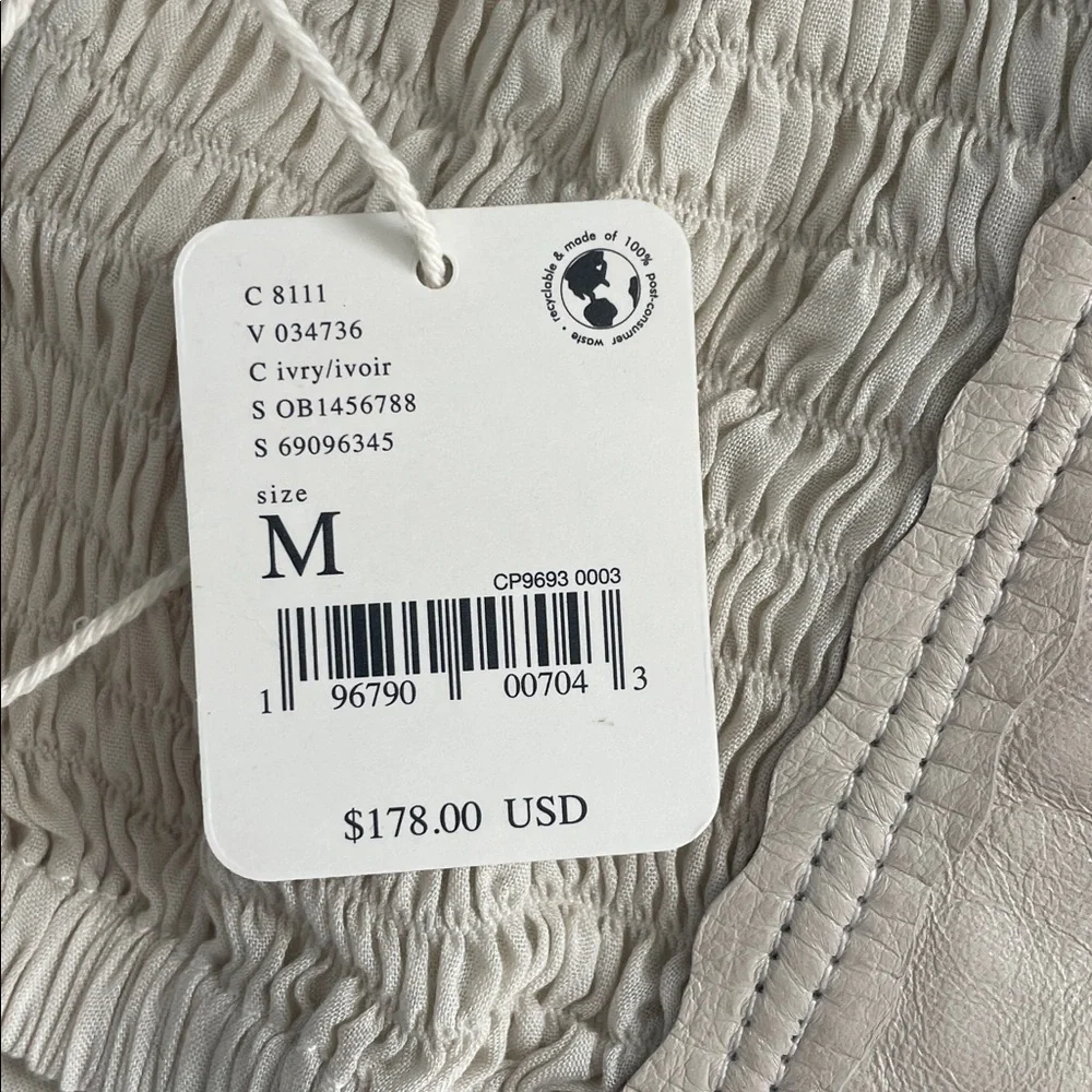 NWT Free People Women’s Ivory Mojave Moon Corset Top | Bustier-Inspired Bust - M